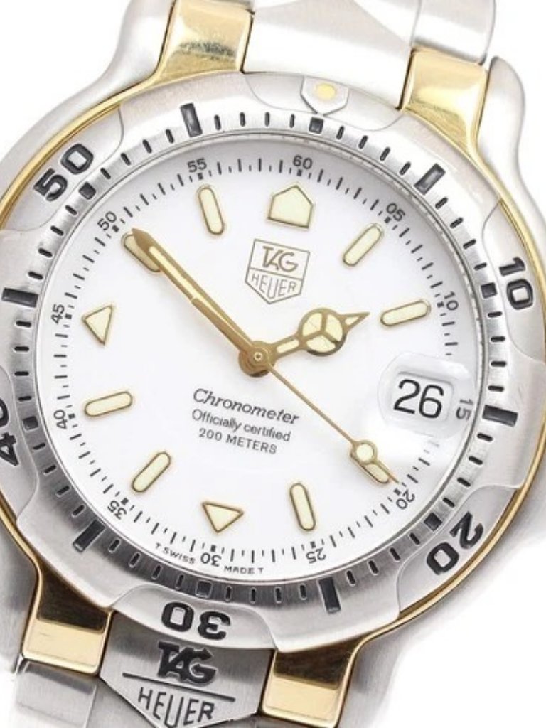 Tag Heuer 6000 Series Chronometer Wh5151K1 White Dial Automatic Mens961385